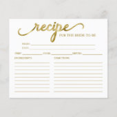 Cartes de recettes de mariage avec calligraphie ch (Devant)