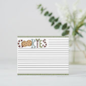 Cartes de recettes de Noël (Debout devant)