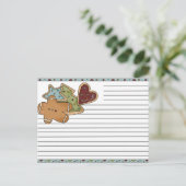 Cartes de recettes de Noël (Debout devant)