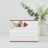 Cartes de recettes de Noël (Debout devant)