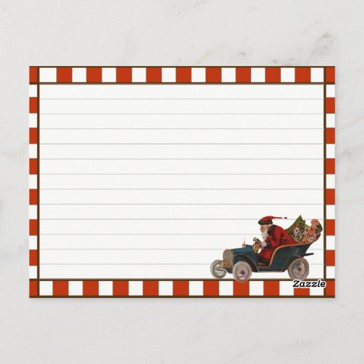 Cartes de recettes de Noël (Dos)