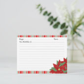 Cartes de recettes de Noël (Debout devant)