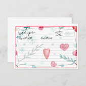 Cartes de recettes de Noël (Devant / Derrière)