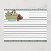 Cartes de recettes de Noël (Dos)