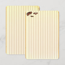 Cartes de recettes de papillon chenille figdewdrop