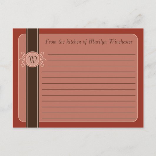Cartes de recettes de récolte classique à la canne (Devant)