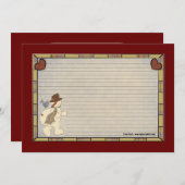 Cartes de recettes de vacances (Devant / Derrière)