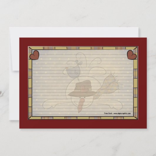 Cartes de recettes de vacances (Devant)