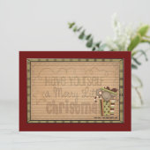 Cartes de recettes de vacances (Debout devant)