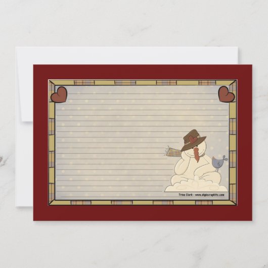 Cartes de recettes de vacances (Devant)