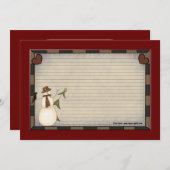 Cartes de recettes de vacances (Devant / Derrière)