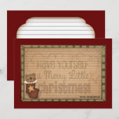 Cartes de recettes de vacances (Devant / Derrière)