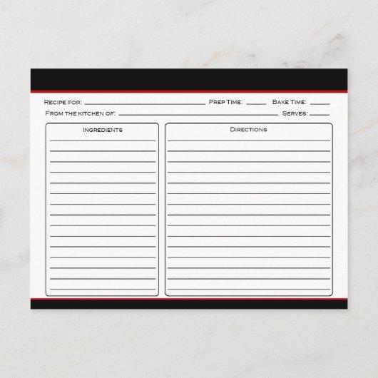 Cartes de recettes de vaches Black Angus (Dos)