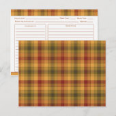 Cartes de recettes de vérifications de campagne Or (Devant / Derrière)
