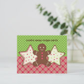 Cartes de recettes d'échange de biscuits (Debout devant)