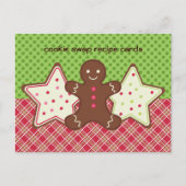 Cartes de recettes d'échange de biscuits (Devant)