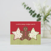 Cartes de recettes d'échange de cookies (Debout devant)