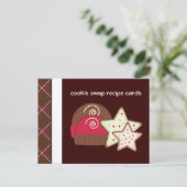Cartes de recettes d'échange de cookies (Debout devant)