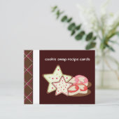 Cartes de recettes d'échange de cookies (Debout devant)