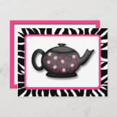 Cartes de recettes d'impression Zebra Time Chic Te (Devant / Derrière)