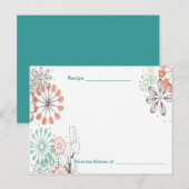 cartes de recettes du jardin de cuisine (Devant / Derrière)