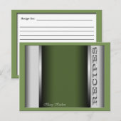 Cartes de recettes écossaises (Devant / Derrière)