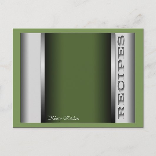 Cartes de recettes écossaises (Devant)