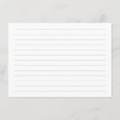 Cartes de recettes élégantes bleu poussiéreux et m (Dos)