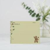 Cartes de recettes en pain d'épices (Debout devant)