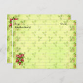 Cartes de recettes fraises (Devant / Derrière)