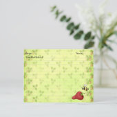 Cartes de recettes fraises (Debout devant)