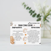 Cartes de recettes Halloween, Cookies Halloween (Debout devant)