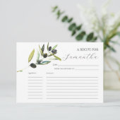Cartes de recettes imprimables Branche d'olivier a (Debout devant)
