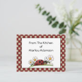 Cartes de recettes Lady Bugs (Debout devant)