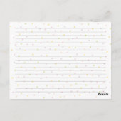 Cartes de recettes Macarons, grande idée de douche (Dos)