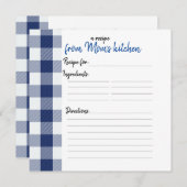 Cartes de recettes personnalisées (Devant / Derrière)