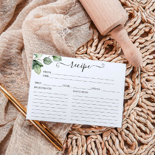 Cartes de Recettes pour Baby Shower avec Thème de