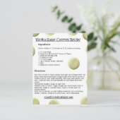 Cartes de recettes pour sucre de vanille (Debout devant)