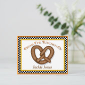 Cartes de recettes Pretzel (Debout devant)