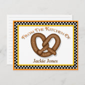 Cartes de recettes Pretzel (Devant / Derrière)