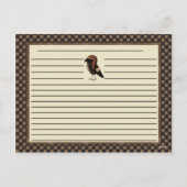 Cartes de recettes Primitive Christmas Crows Crows (Dos)