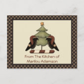 Cartes de recettes Primitive Christmas Crows Crows (Devant)