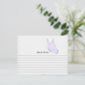 Cartes de recettes simples Turquoise et Mauve papi (Debout devant)