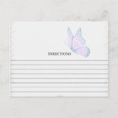 Cartes de recettes simples Turquoise et Mauve papi (Devant)