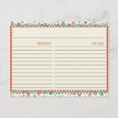 Cartes de recettes Sugar and Spice (Dos)