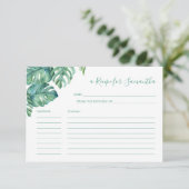 Cartes de recettes Végétation tropicale (Debout devant)