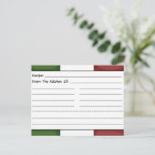 Cartes de recettes vierges Cute Chef (Debout devant)