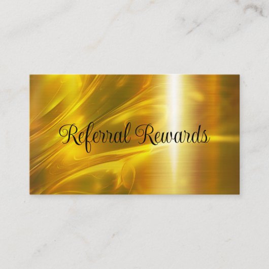 Cartes de récompenses de référence client classiqu (Devant)