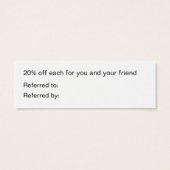 Cartes de récompenses Red Stylish (Dos)