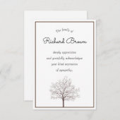 Cartes de reconnaissance de l'arbre de vie (Devant / Derrière)